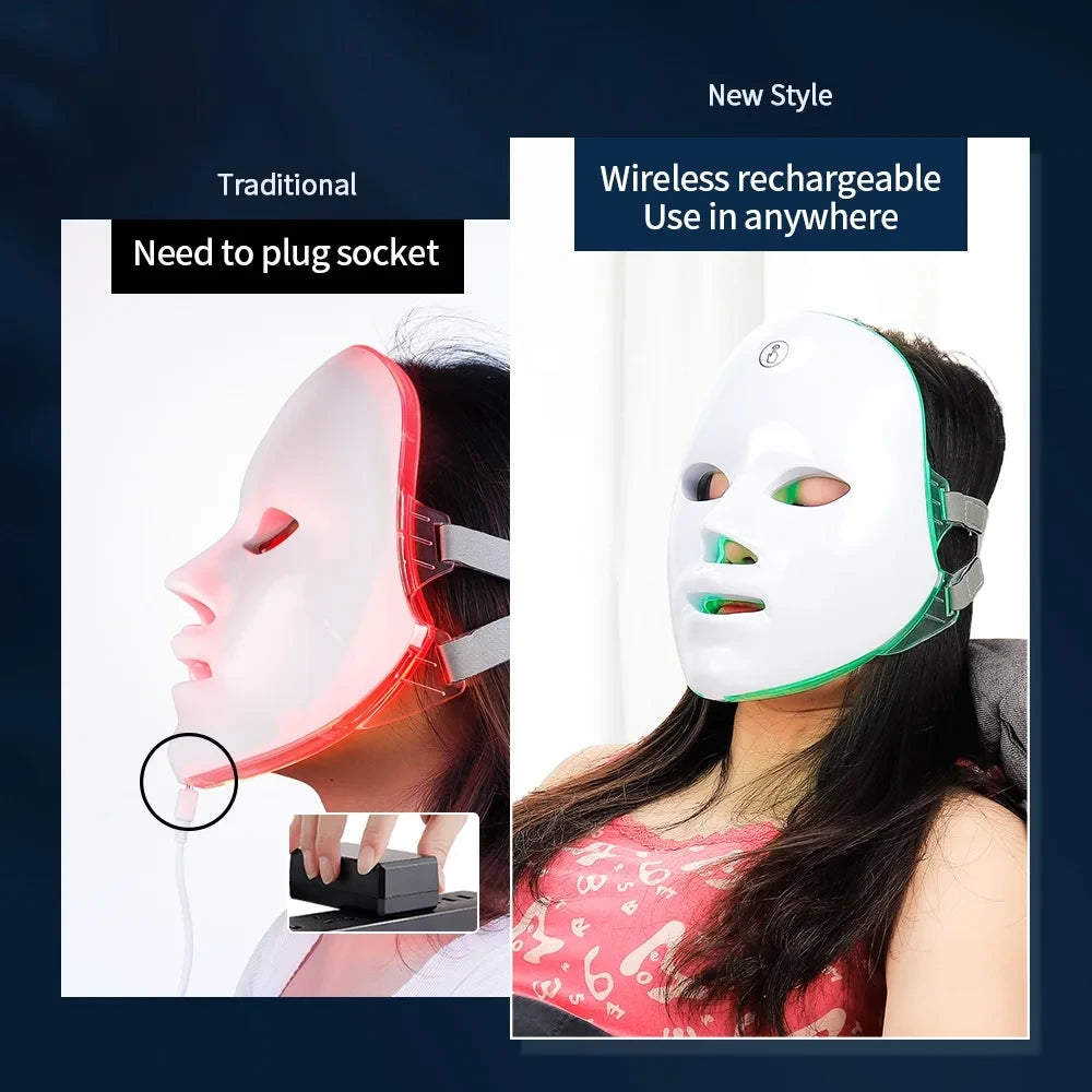 Rechargeable LED Photon Facial Mask